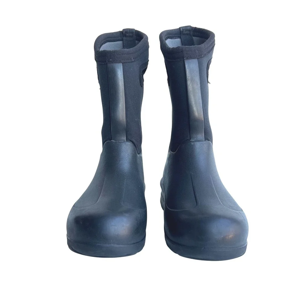 Bogs Kids Classic High Waterproof Insulated Rain Boots Black Pull On Size 3